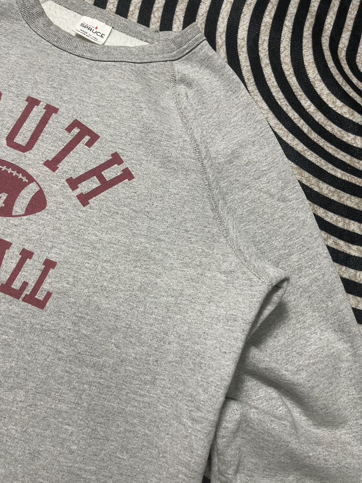 Vintage 70s MAYO SPRUCE “SOUTH FOOTBALL” CREWNECK RARE Size US L / EU 52-54 / 3 - 8 Thumbnail