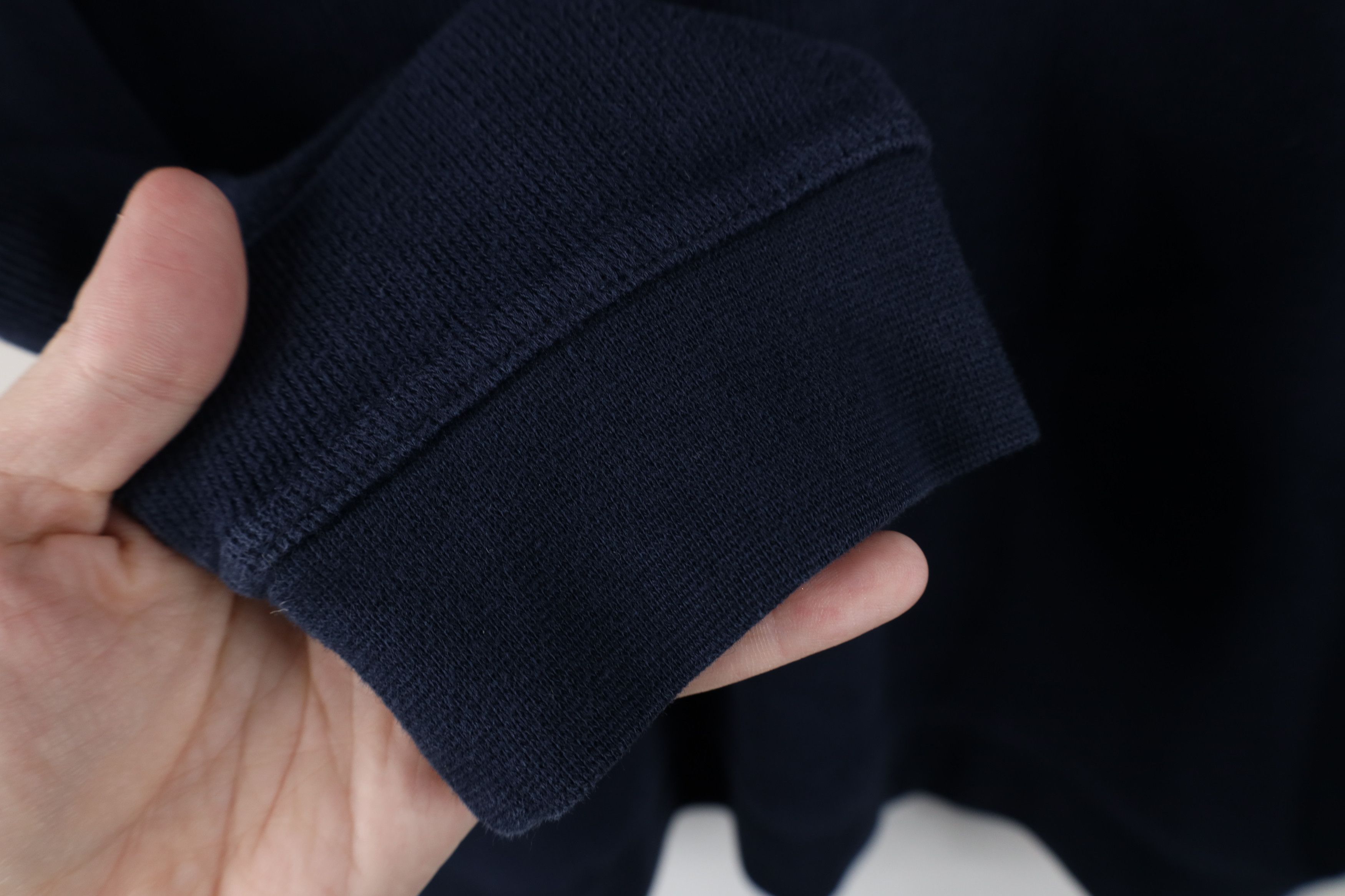 Vintage Vintage 90s Streetwear Heavyweight Knit Long Sleeve Polo Size US L / EU 52-54 / 3 - 5 Thumbnail