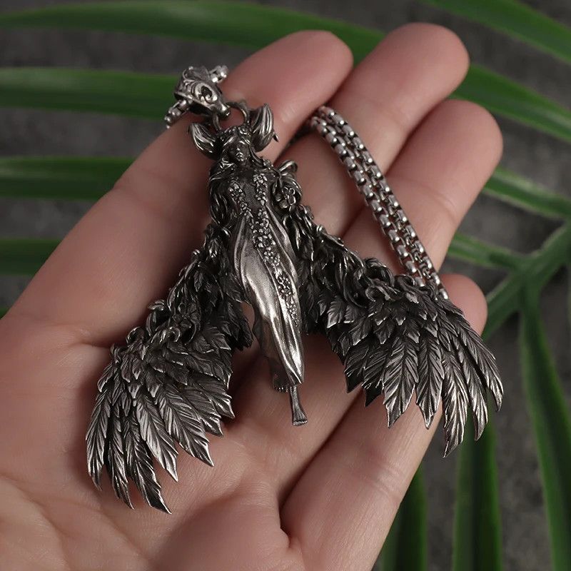 Jewelry Angle Wings Pendant Necklace Size ONE SIZE - 2 Thumbnail