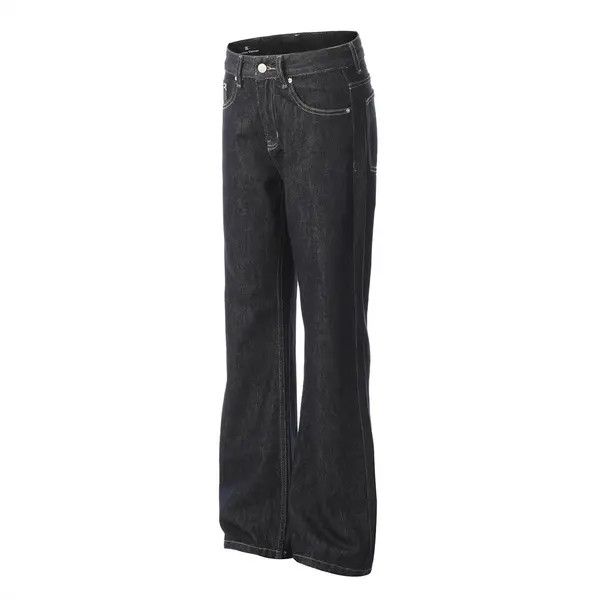 Japanese Brand VIBE Men's street loose casual solid color straight jeans Size US 32 / EU 48 - 2 Thumbnail