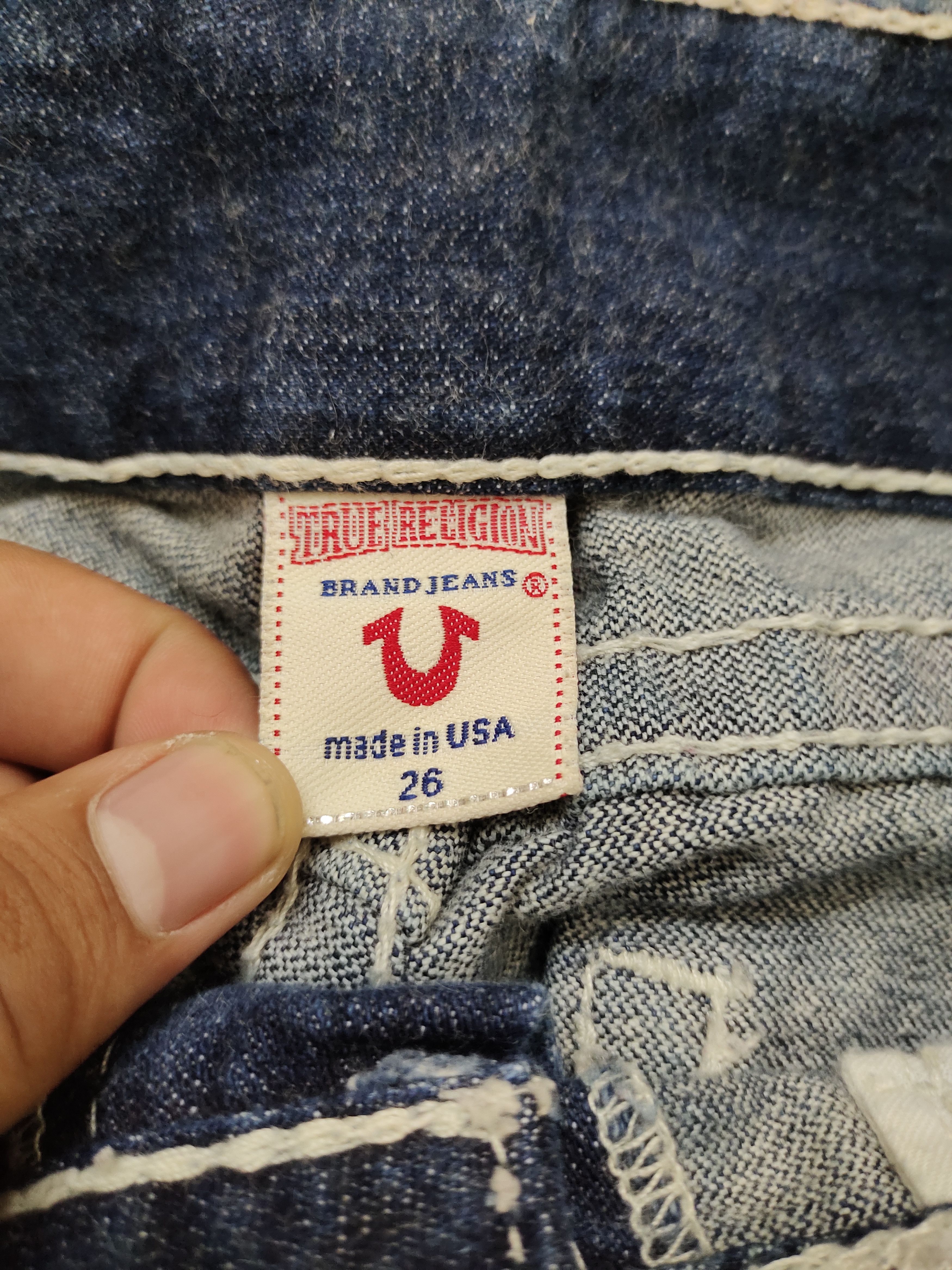 True Religion Flare Jeans True Religion Big Stitch Denim Bootcut Low Rise Size 27" / US 4 / IT 40 - 20 Thumbnail