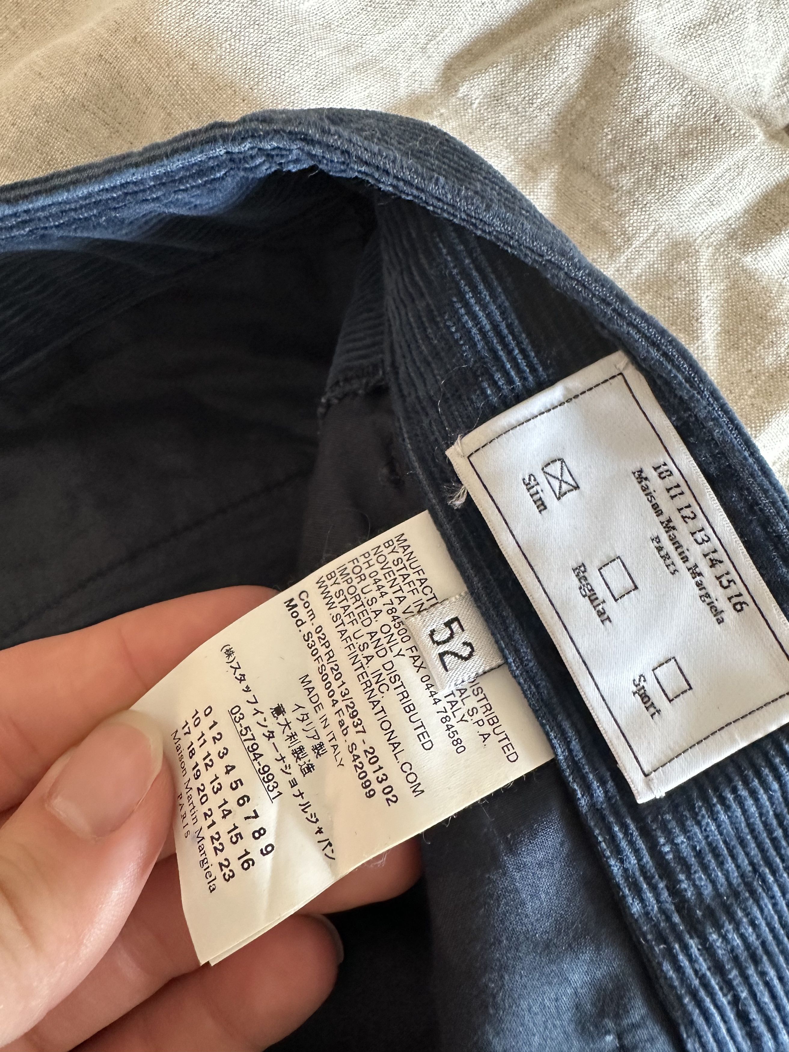 Maison Margiela Maison Margiela Corduroy Trousers Size US 33 - 6 Thumbnail