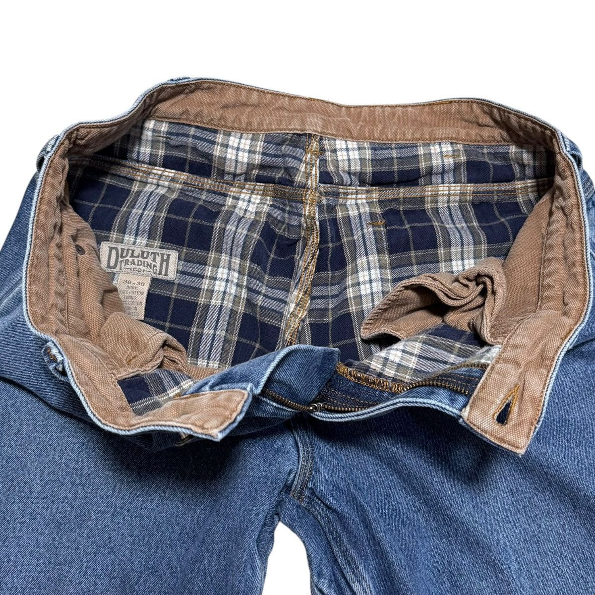 Duluth Trading Company Duluth Trading Co Flannel Lined Jean Pants Men’s 38x30 Size US 38 / EU 54 - 4 Thumbnail