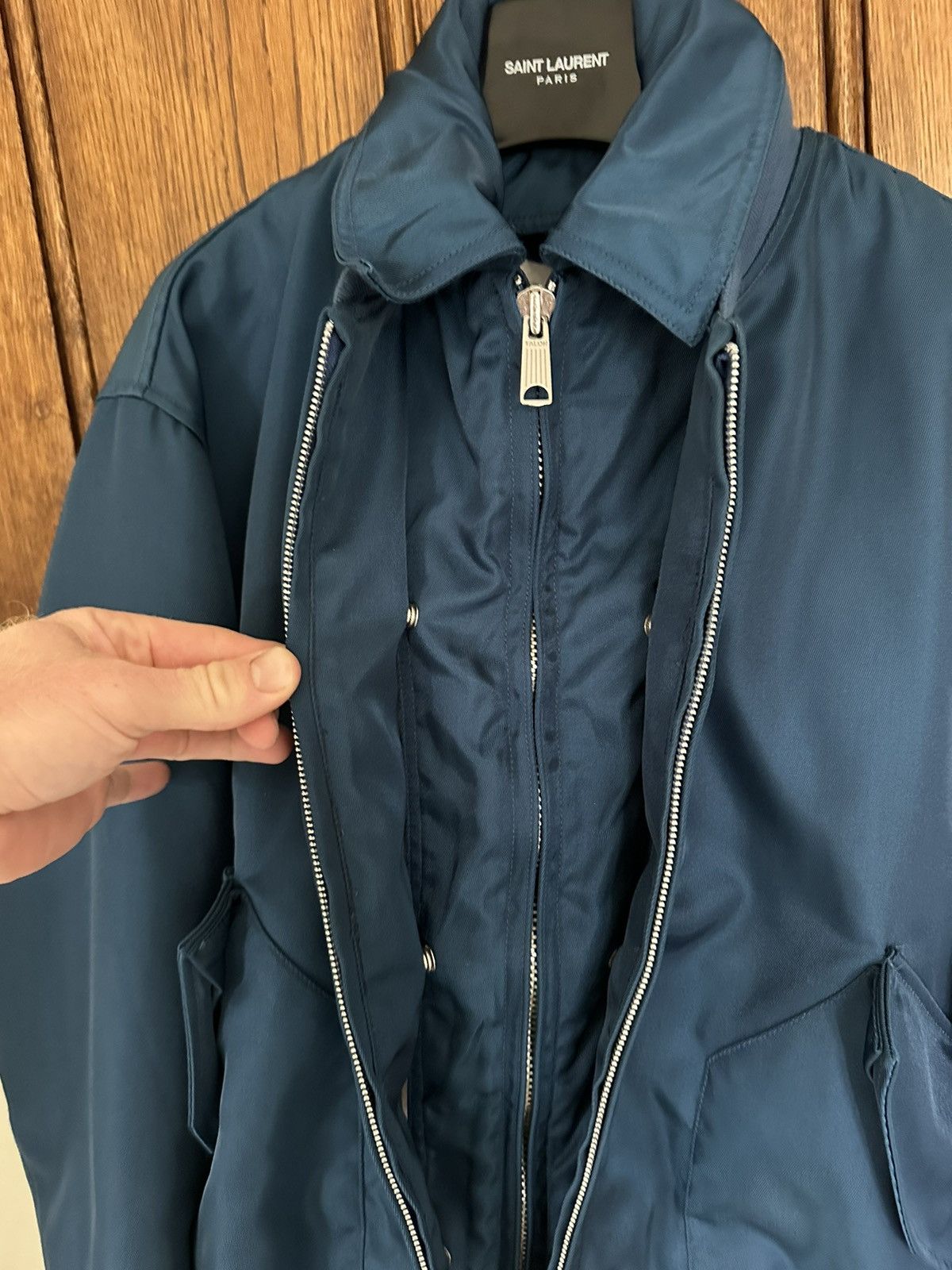 Calvin Klein 205W39NYC SS18 CK205w39nyc blue bomber jacket Raf Simons Grail Size US M / EU 48-50 / 2 - 4 Thumbnail