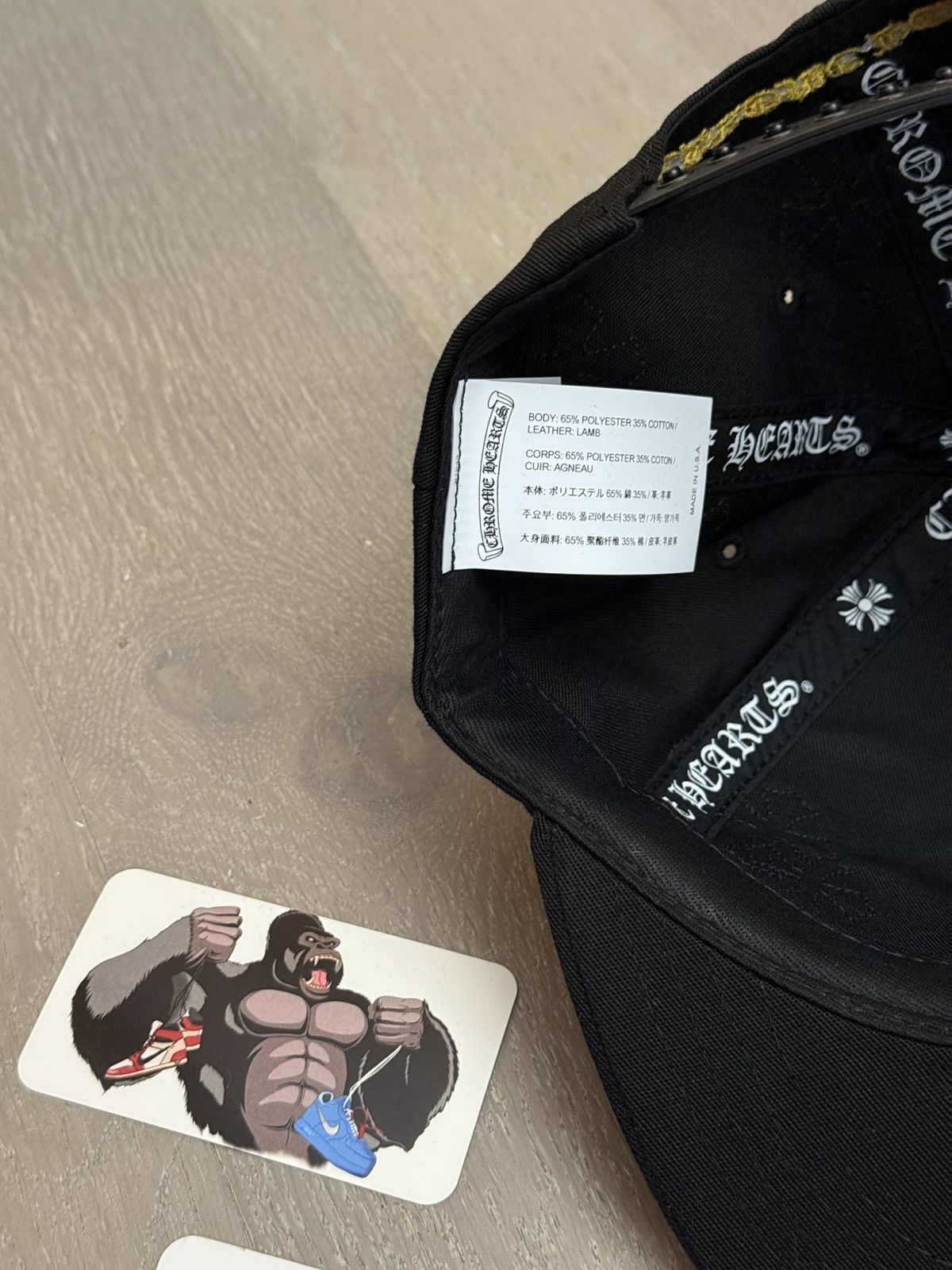 Chrome Hearts Chrome Hearts Cross Patch Hat Black Gold Size ONE SIZE - 6 Thumbnail