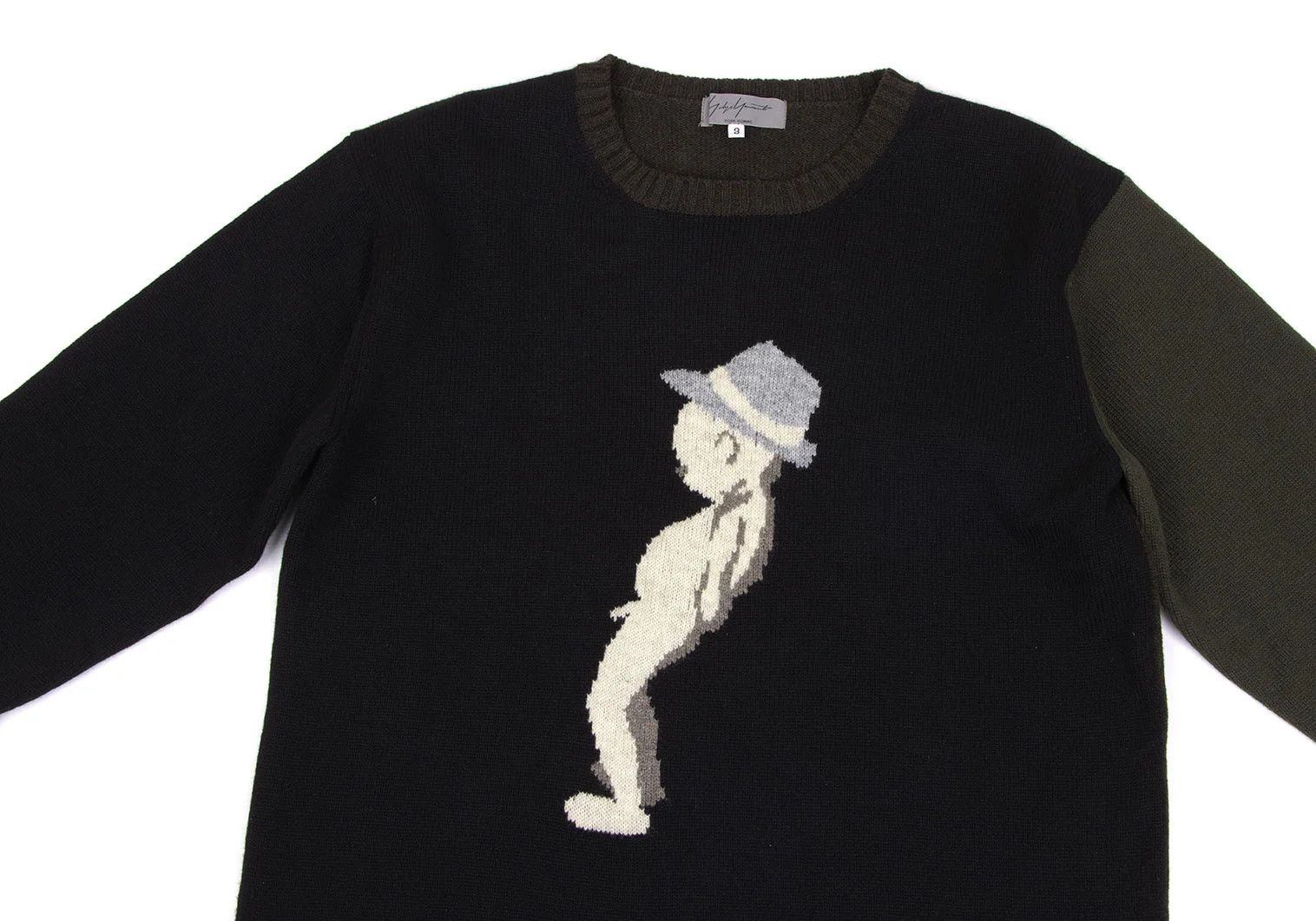Yohji Yamamoto Yohji Yamamoto Wool Knitwear in Black, Brown, Khaki Size US M / EU 48-50 / 2 - 2 Thumbnail
