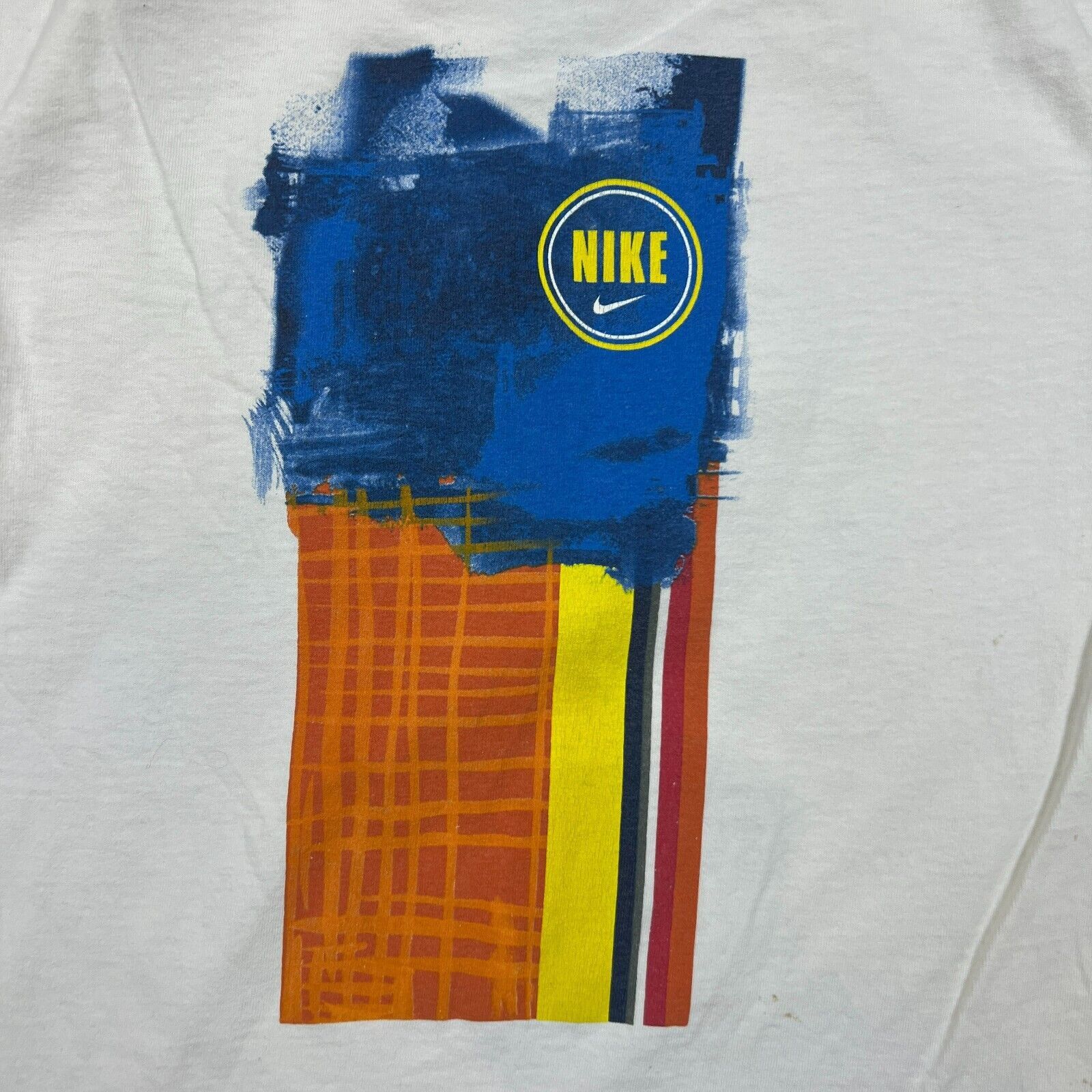 Nike × Vintage Vintage 90s Nike T Shirt XS Swoosh Graphic Short Sleeve Tee Size US XS / EU 42 / 0 - 8 Thumbnail