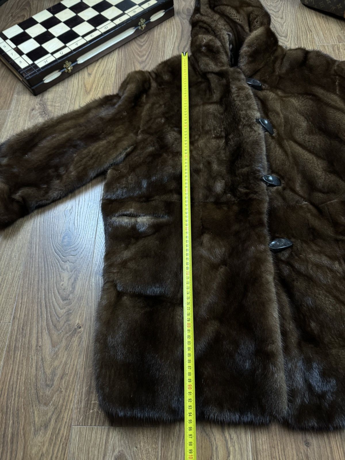 Sagafurs Rare reversible natural mink fur coat original item Size XL / US 12-14 / IT 48-50 - 6 Thumbnail