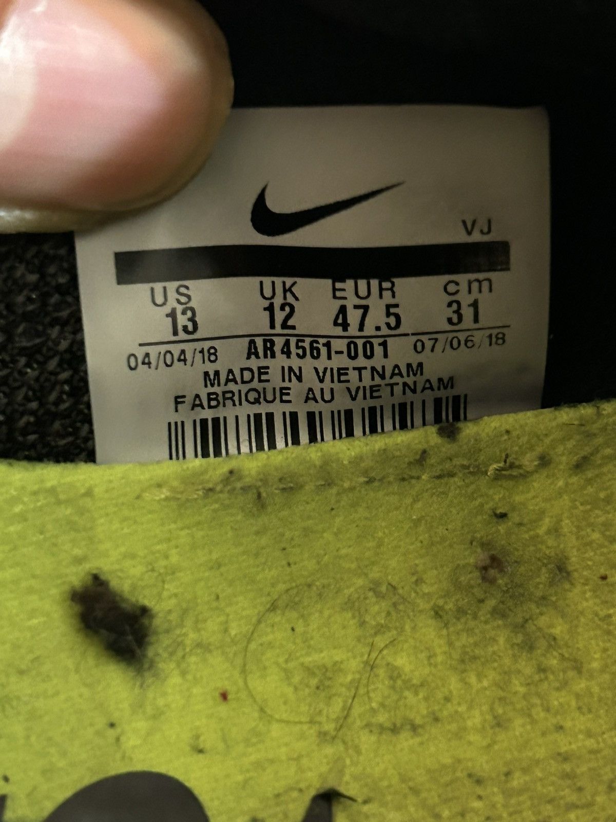 Nike Nike Zoom Fly Flyknit Black Gunsmoke Size 13 Euc Size US 13 / EU 46 - 6 Thumbnail