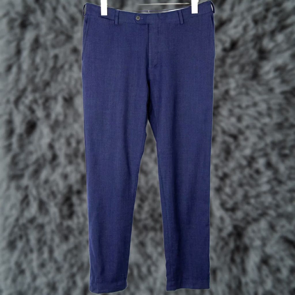 Suitsupply Suitsupply Brescia Trousers Men's UK 42L Wool Zip Fly Classic Blue Tapered Front Flat Front Size Big & Tall Wool Size US 42 / EU 58 - 1 Thumbnail