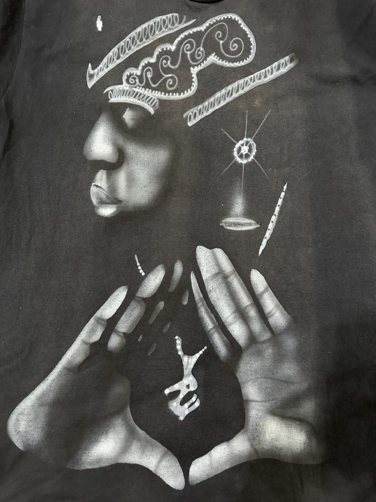 Jay-Z Vtg Jay Z The Dynasty : Roc La Familia Air Brush Rap Tshirt Size US XL / EU 56 / 4 - 6 Thumbnail
