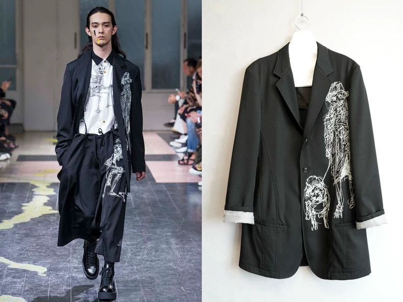Yohji Yamamoto Yohji Yamamoto Yohji Yamamoto Dog Jacket 16SS Size US M / EU 48-50 / 2 - 2 Thumbnail