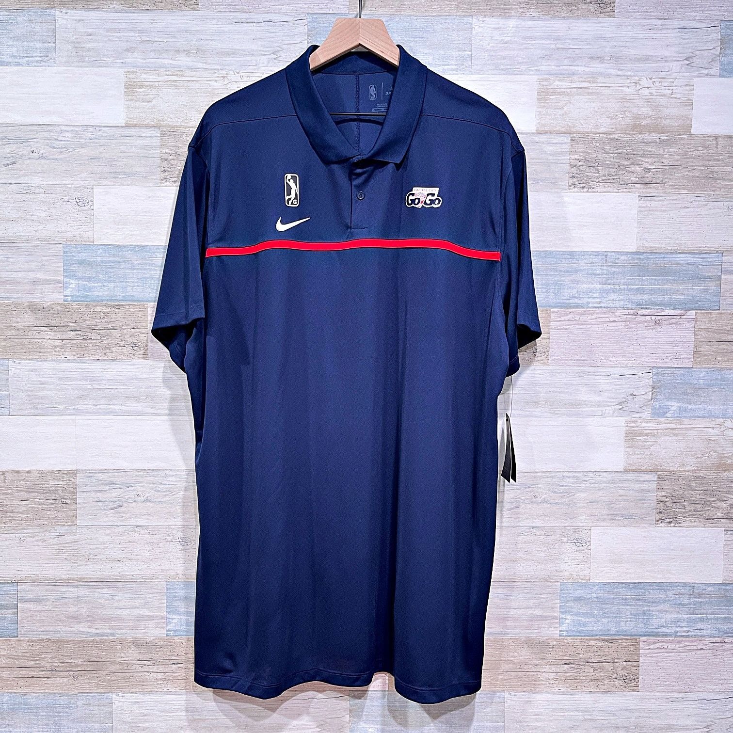NBA × Nike Capital City Go-Go NBA G League Nike Polo Shirt Mens XXLT Size US XXL / EU 58 / 5 - 1 Thumbnail