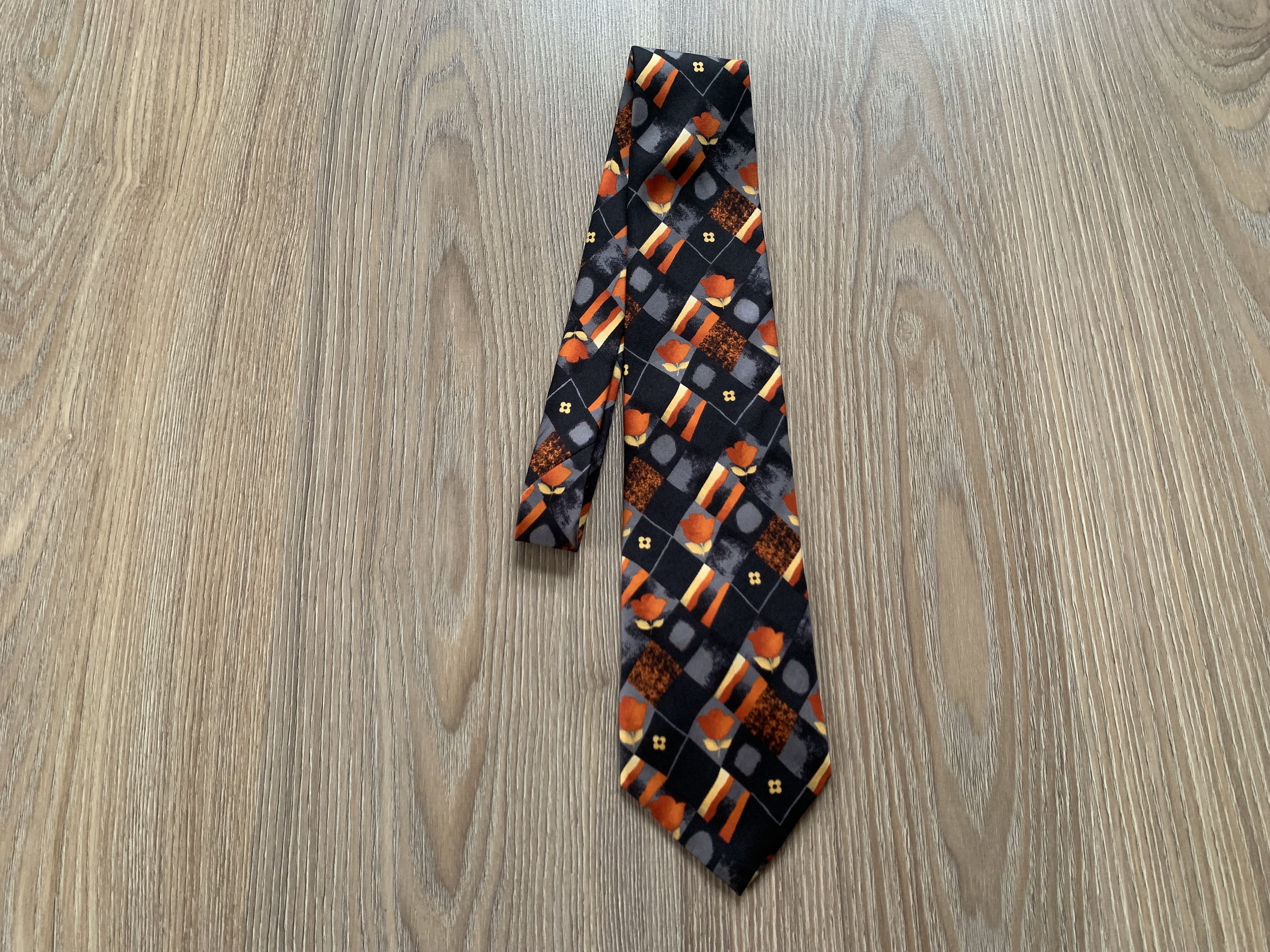 Other Principles Silk Abstract Printed Tie Size ONE SIZE - 2 Thumbnail