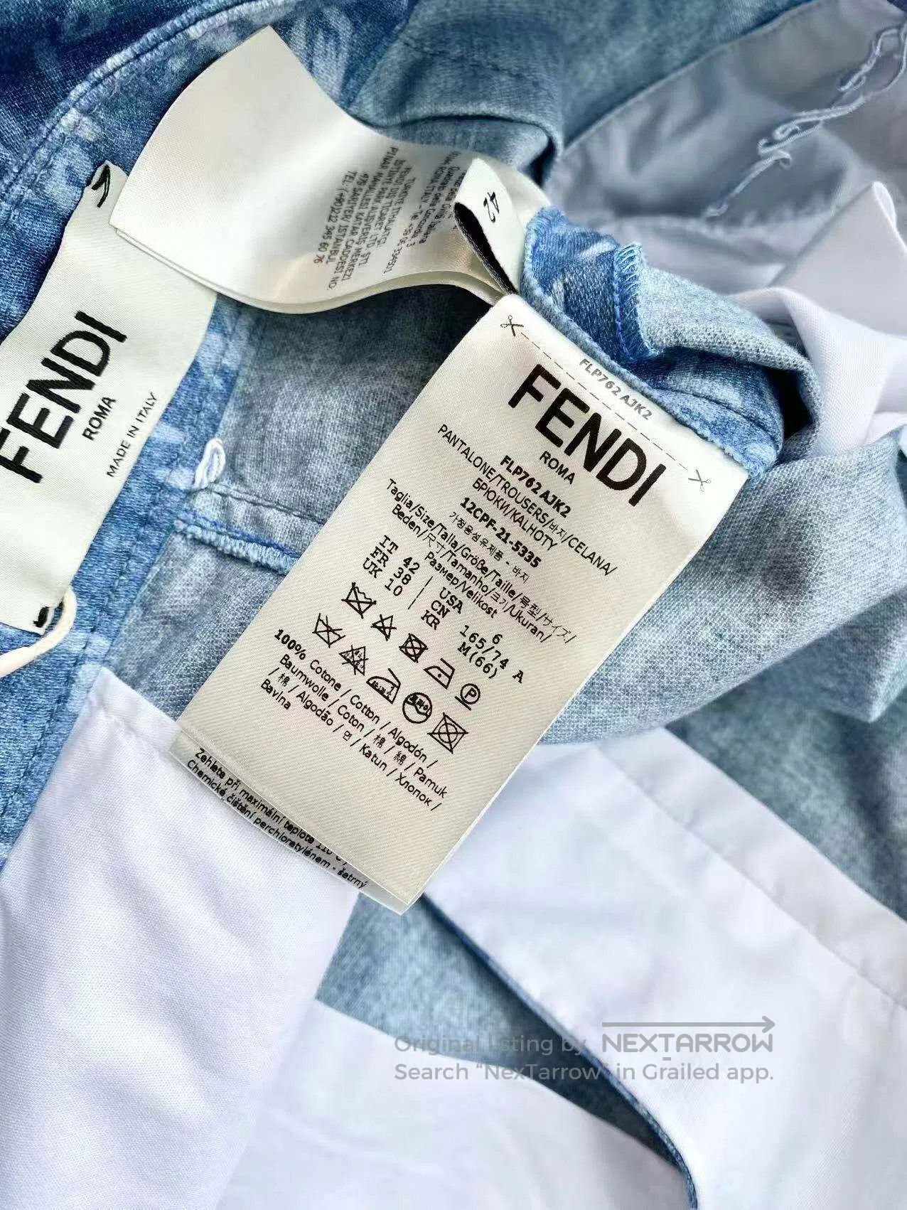 Fendi Fendi Barrage logo wide-leg pants| Size 27" / US 4 / IT 40 - 5 Thumbnail