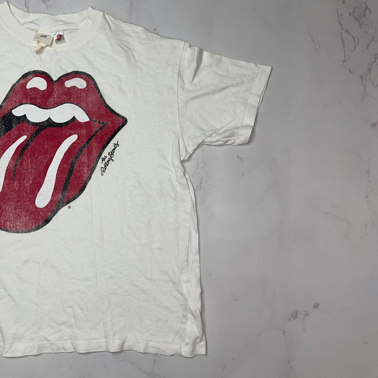 Vintage H&M Sz S THE ROLLING STONES Vintage White Size US S / EU 44-46 / 1 - 4 Thumbnail