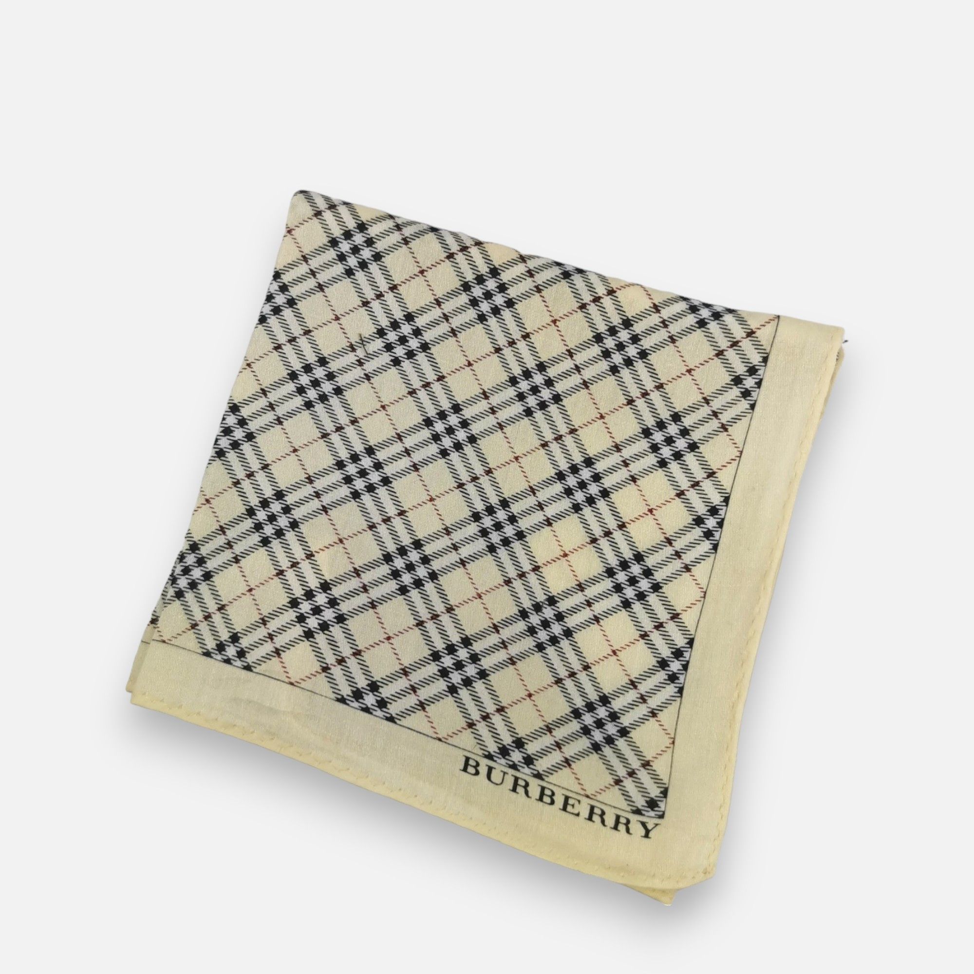 Burberry × Vintage Vintage Burberry Handkerchief Bandana Neckerchief Size ONE SIZE - 4 Thumbnail