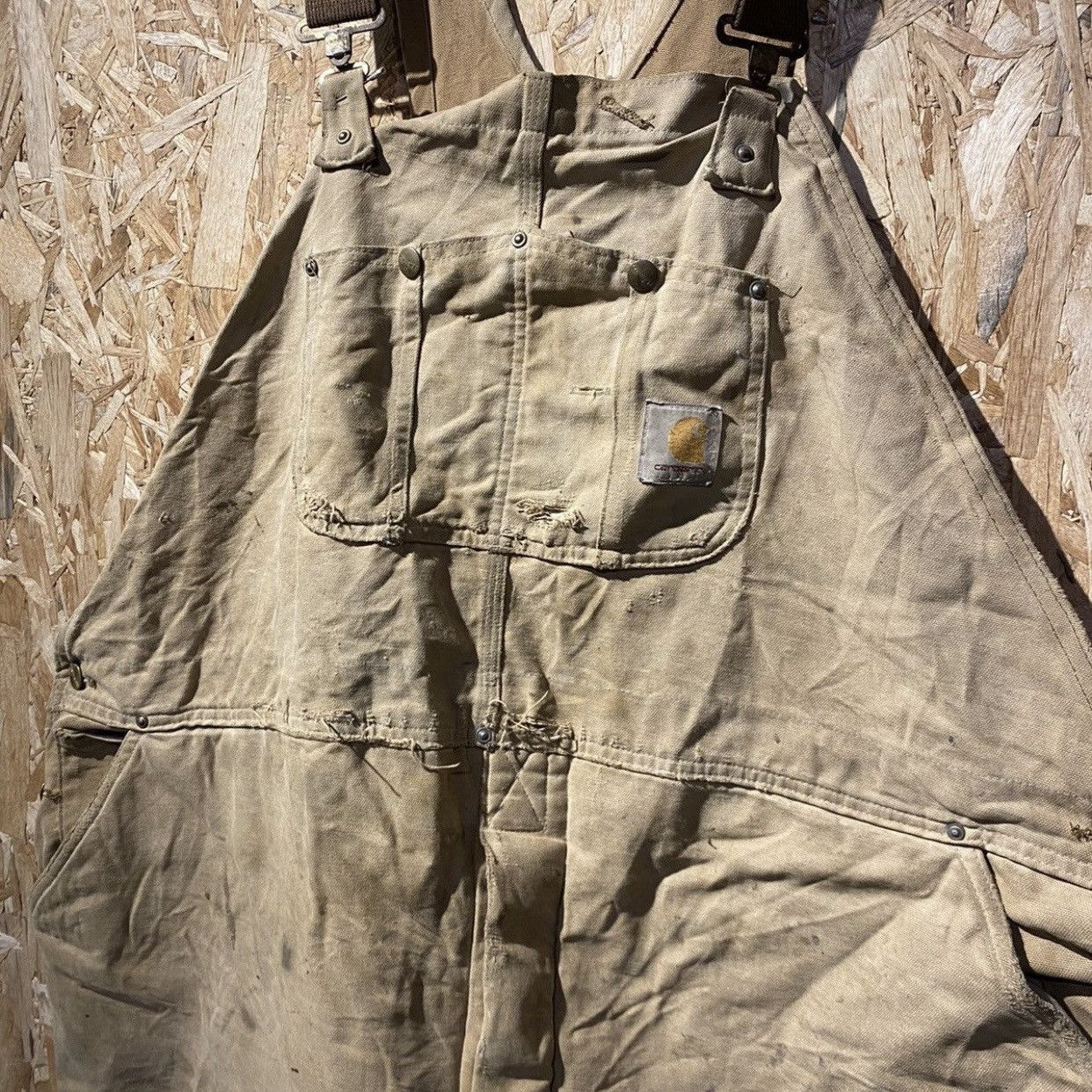 Carhartt Vintage Thrash Distressed Carhart Overalls size 50x30 Size US 44 / EU 60 - 3 Thumbnail