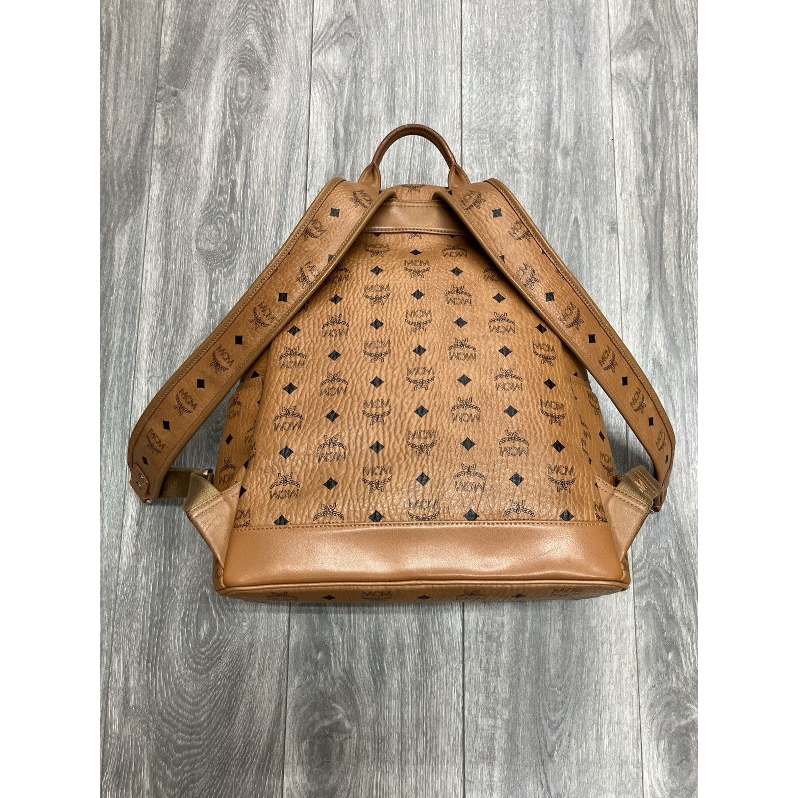 MCM MCM Cognac Stark " M " Studded Backpack | GREAT CONDITION! Size ONE SIZE - 10 Thumbnail