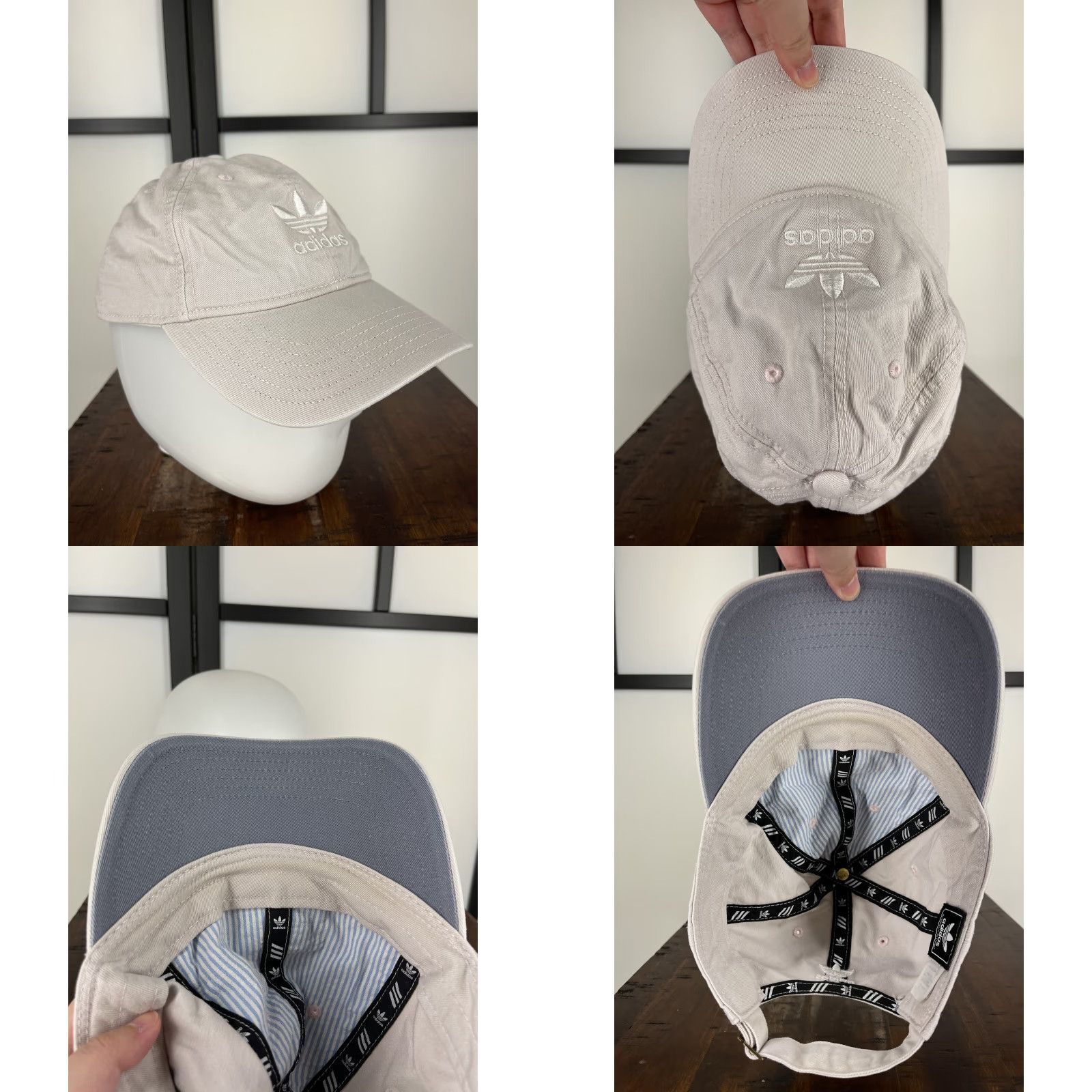 Adidas Adidas Hat Cap Strap Back One Size Light Pink Twill 100% Cotton Trefoil Golf Hat Unisex Adults Mens Womens Boys Girls Size ONE SIZE - 8 Thumbnail
