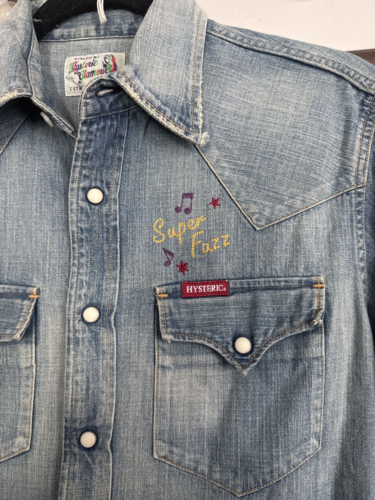 Hysteric Glamour HYSTERIC GLAMOUR // SUPER FUZZ DENIM CHAMBRAY Size US M / EU 48-50 / 2 - 4 Thumbnail