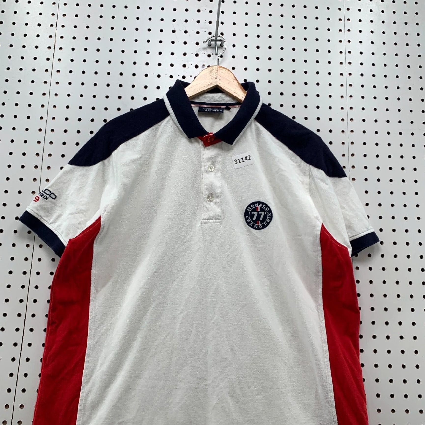 Vintage VINTAGE Automobile Club de Monaco Polo Shirt Men Large White Cars 2019 Grand Prix Size US L / EU 52-54 / 3 - 2 Thumbnail