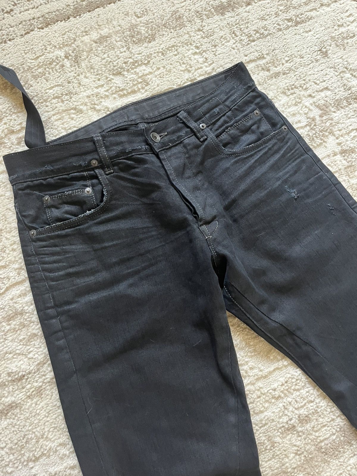 Rick Owens AW08 Rick Owens Waxed Detroits Size US 29 - 3 Thumbnail