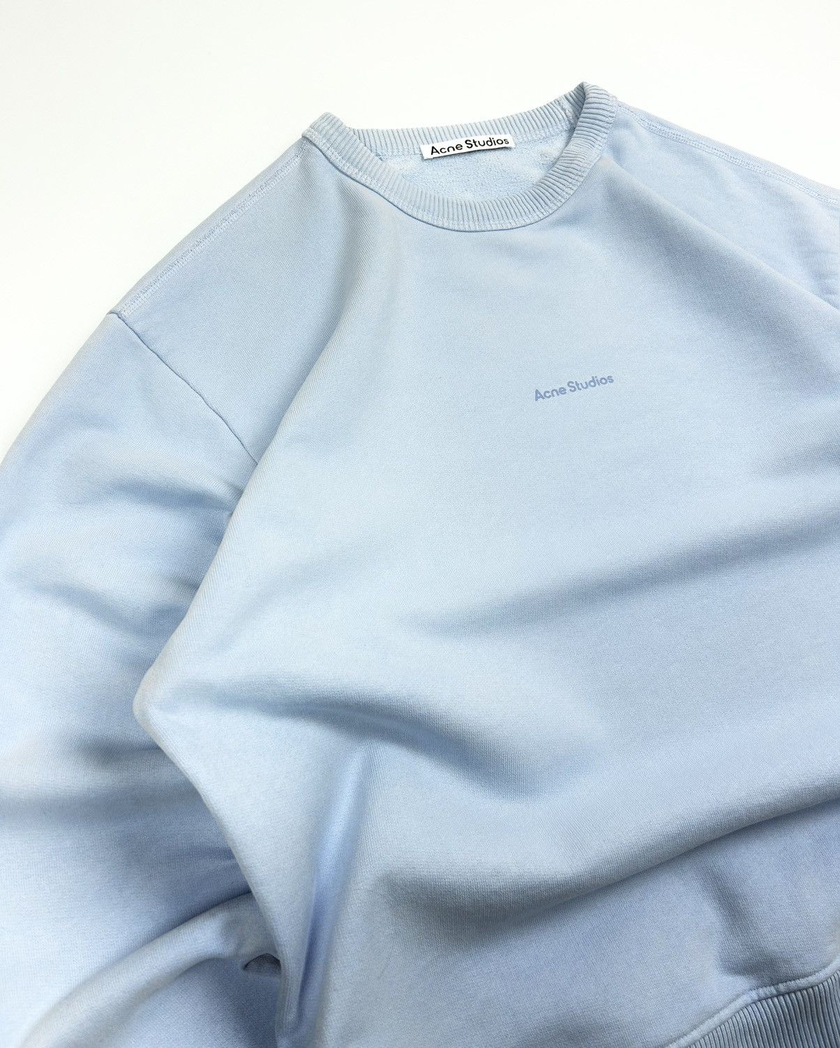 Acne Studios Acne Studios Oversized Blue Logo Sweatshirt Unisex Vintage Size US XS / EU 42 / 0 - 5 Thumbnail
