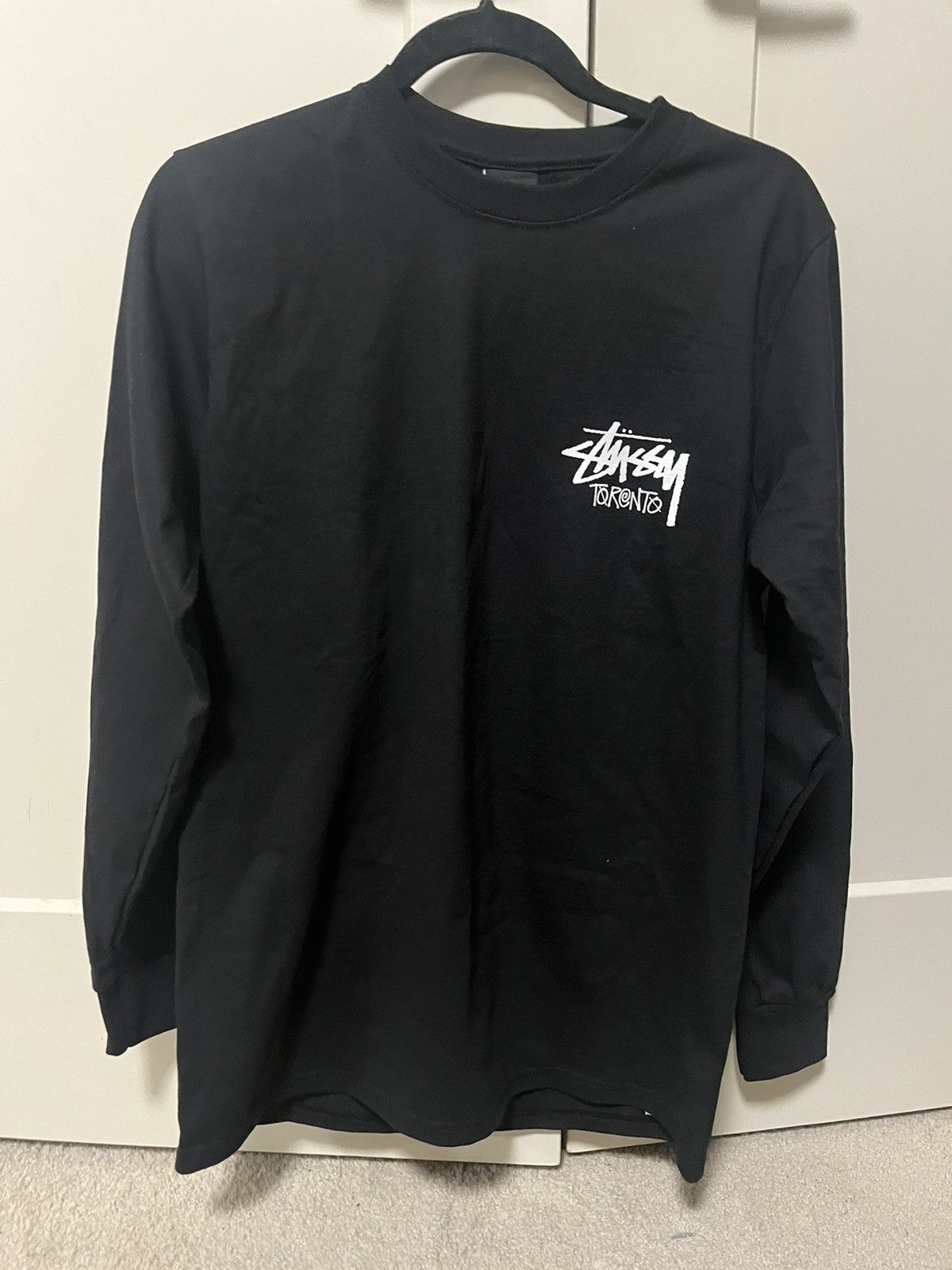 トップス Stussy Toronto Long Sleeve Tee Black M Stussy Stussy Toronto Long Sleeve | Grailed