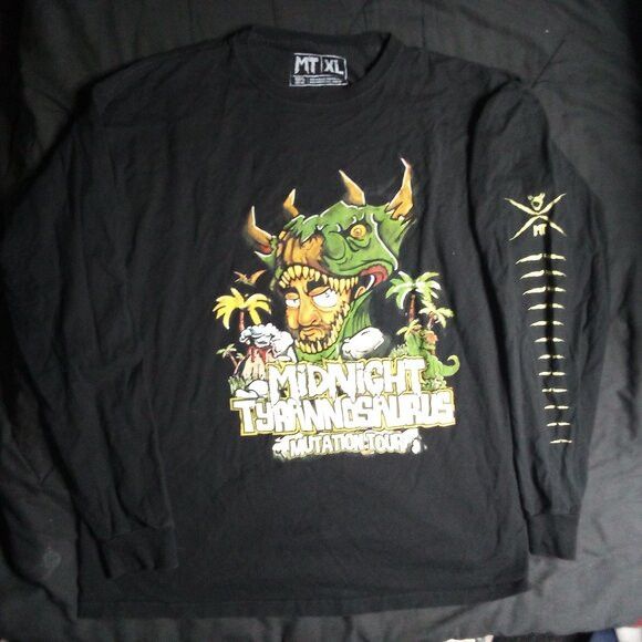 Band Tees Midnight Tyrannosaurus Mutation Tour Long Sleeve T-Shirt Size US XL / EU 56 / 4 - 2 Thumbnail