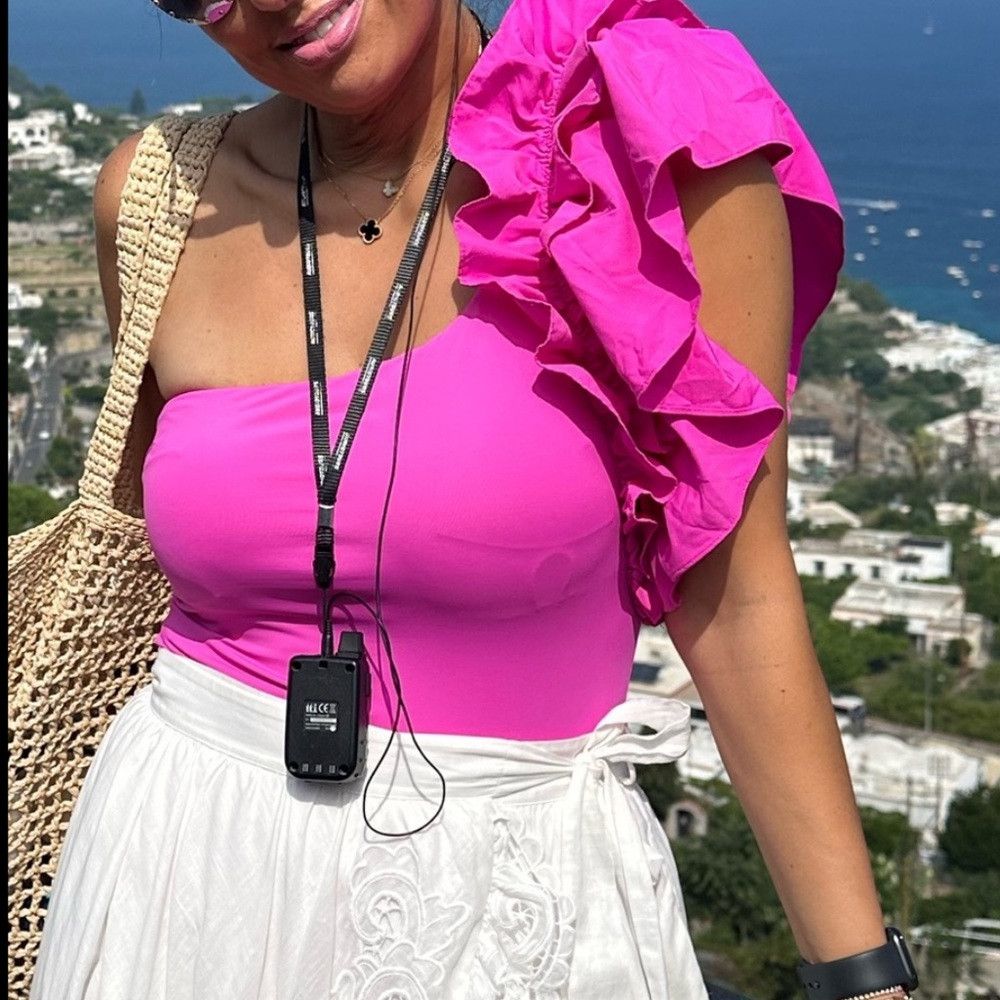 Zara 🦋 BLOGGERS FAVORITE 🦋 ZARA FUCHSIA RUFFLE SWIMSUIT SIZE M Size M / US 6-8 / IT 42-44 - 5 Thumbnail