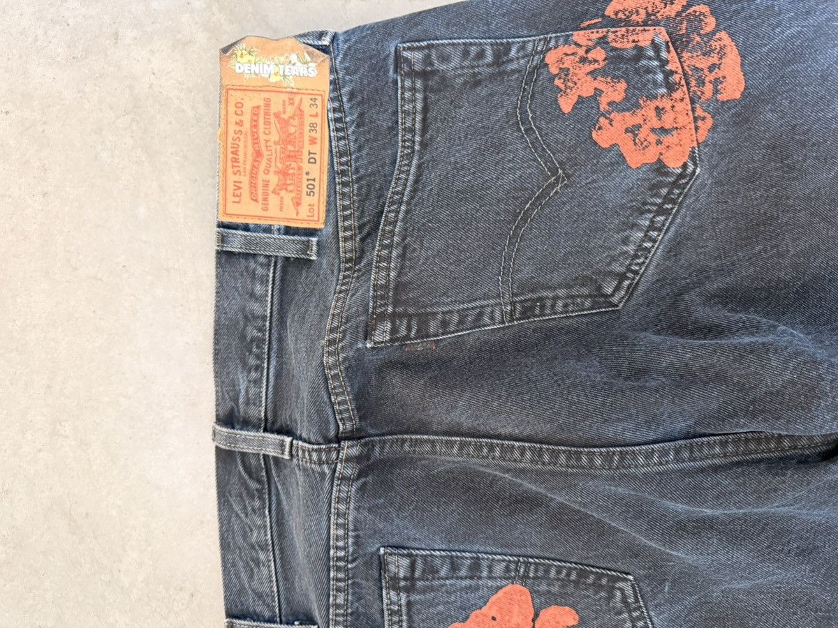 DENIM TEARS Denim tears black painted jeans Size US 38 / EU 54 - 2 Thumbnail
