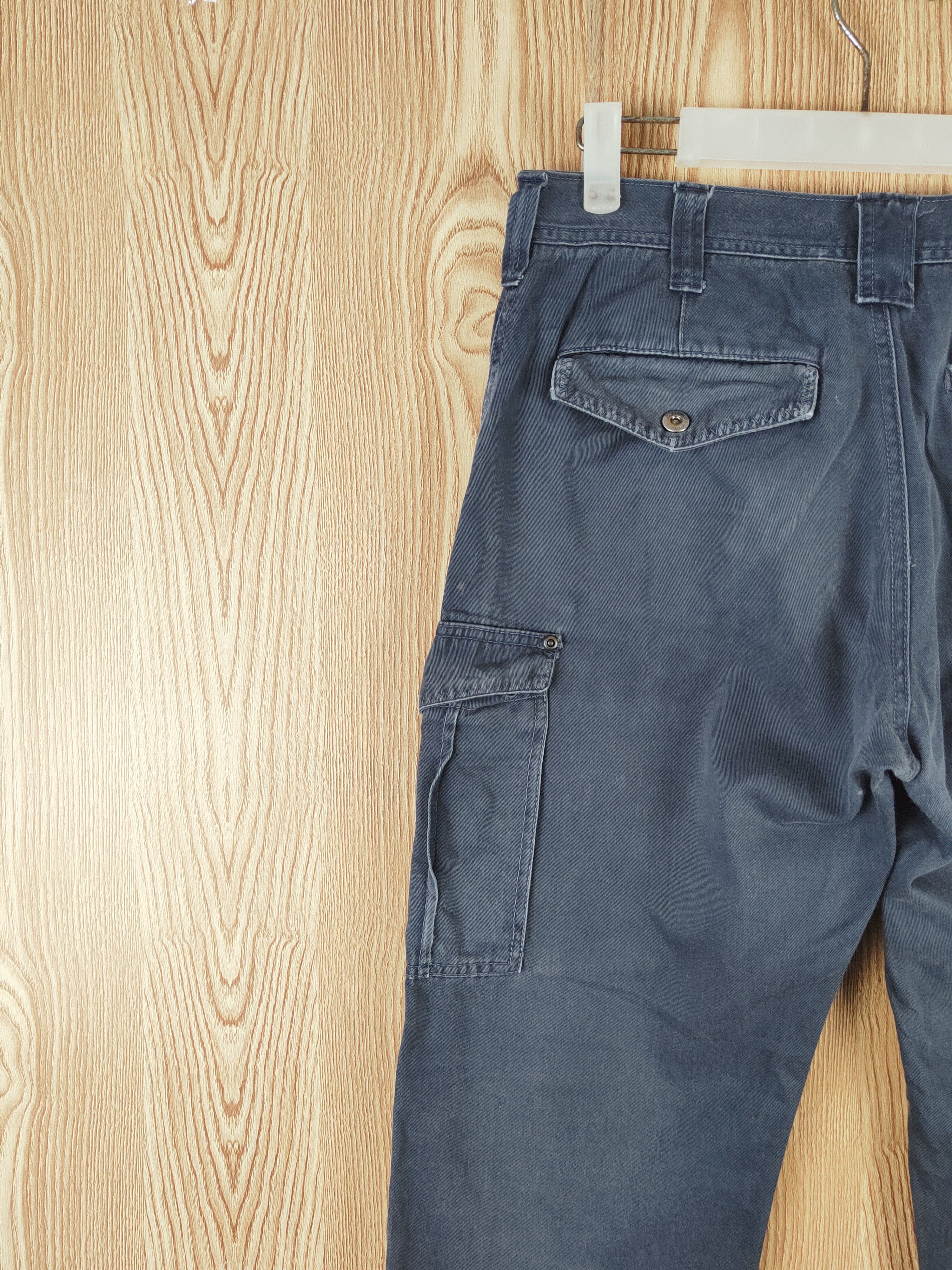 Japanese Brand × Vintage Vintage GW Navy Faded Multi Tactical pocket Cargo Pants Size US 32 / EU 48 - 8 Thumbnail