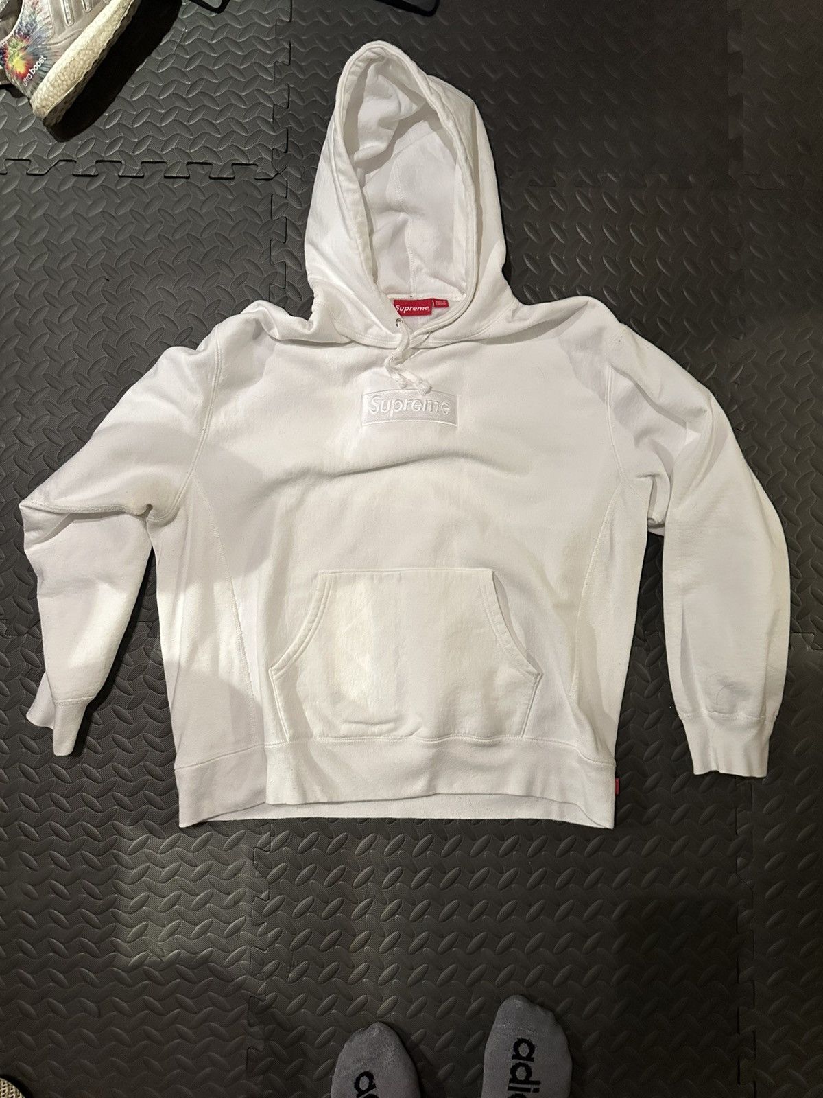 トップス supreme box logo hooded white 14aw tonal Supreme Comme Des Garcons SHIRT Box Logo Hooded Sweatshirt