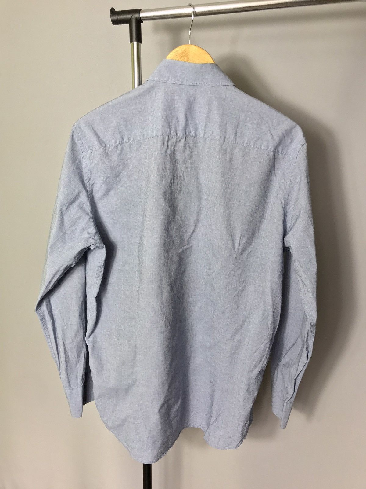 Balmain Balmain Paris mens shirt button down dress long sleeve blue Size US L / EU 52-54 / 3 - 9 Thumbnail