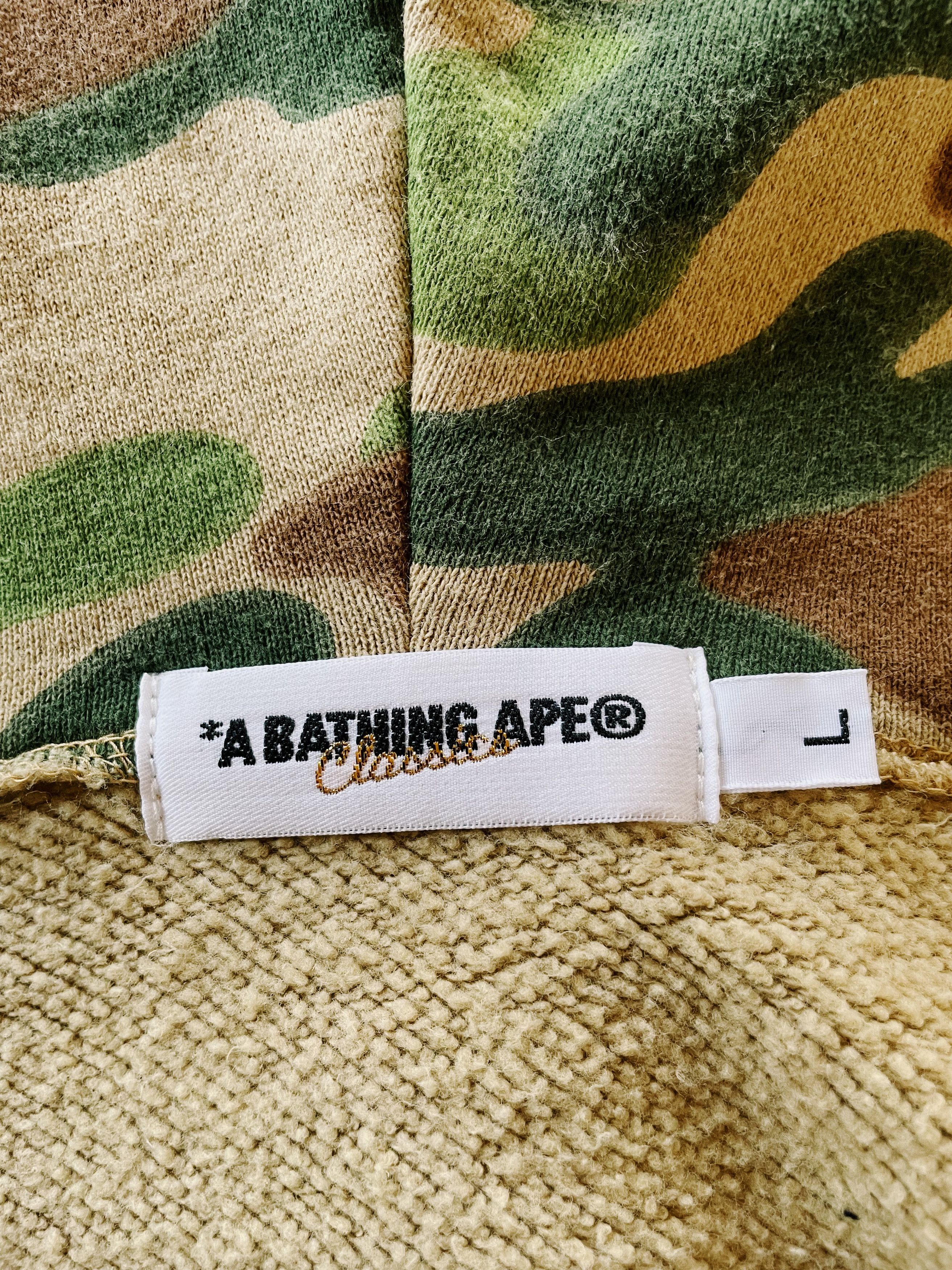 Bape Vintage Y2K Bape A Bathing Ape Puzzle Camo Full zip Hoodie Size US L / EU 52-54 / 3 - 3 Thumbnail