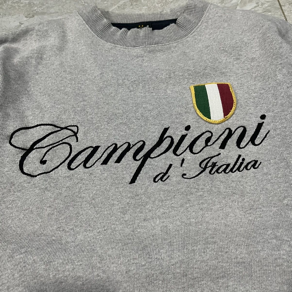 UEFA × Vintage Vintage Juventus Campioni d’Italia Grey Sweatshirt Size US L / EU 52-54 / 3 - 3 Thumbnail
