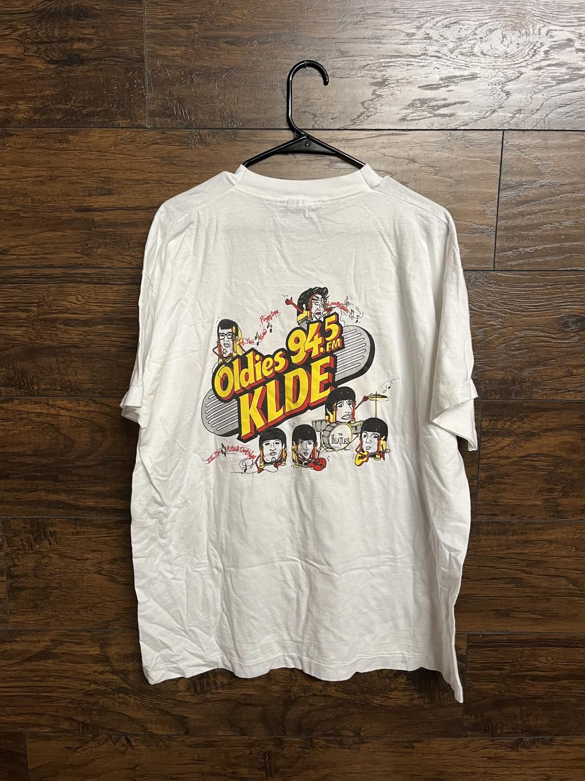 Fruit Of The Loom VTG Radio Art T-shirt Oldies 94.5 FM KLDE The Beatles Tee XL Size US XL / EU 56 / 4 - 2 Thumbnail