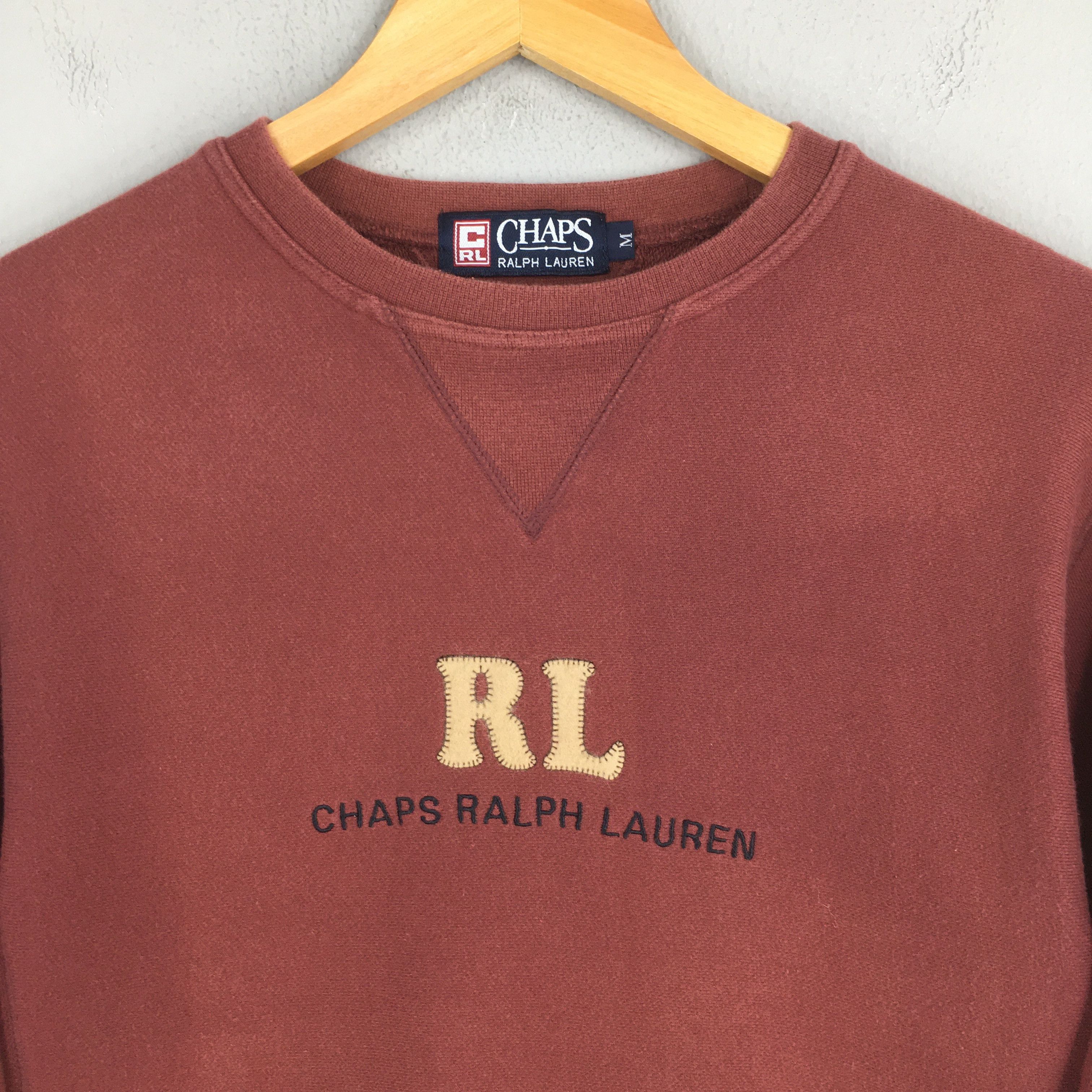 RRL Ralph Lauren × Ralph Lauren × Vintage Vintage Chaps Ralph Lauren Sweatshirt Medium Size US M / EU 48-50 / 2 - 2 Thumbnail