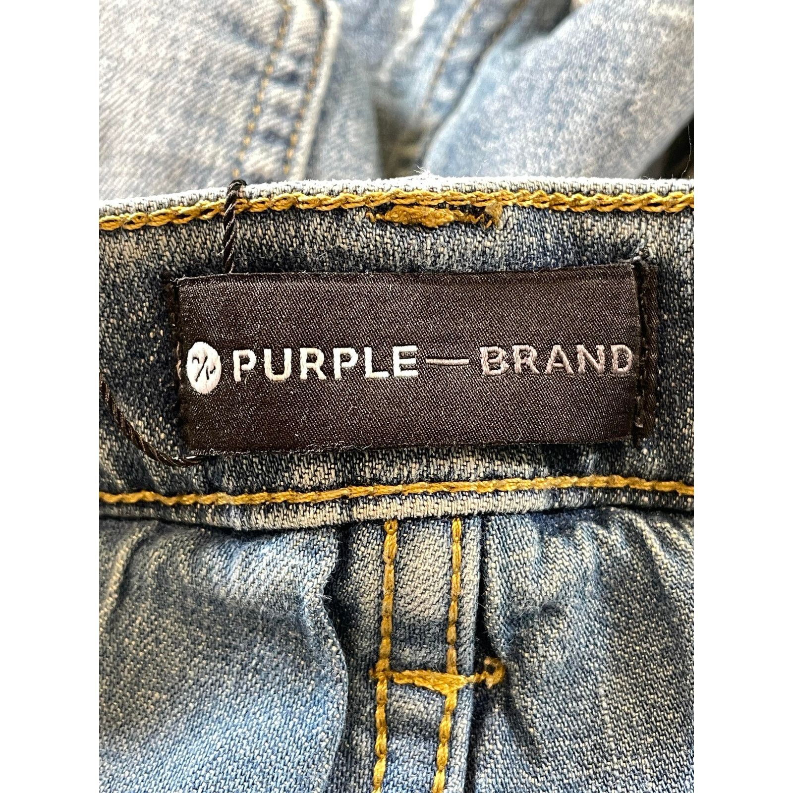 Purple Brand Purple Brand Plain Dark Wash Jeans Size US 33 - 6 Thumbnail