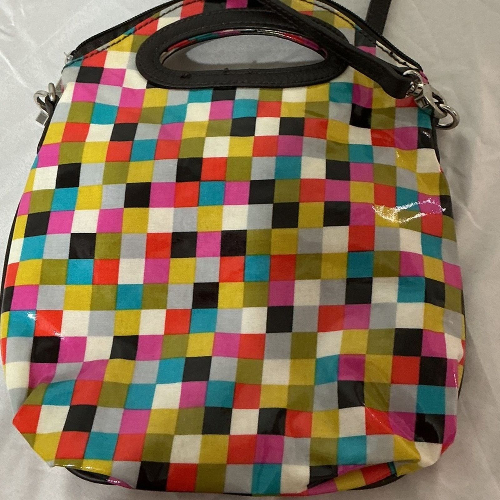 Other Hadaki Multicolor Geometric Crossbody Handbag Top Handle Size ONE SIZE - 2 Thumbnail