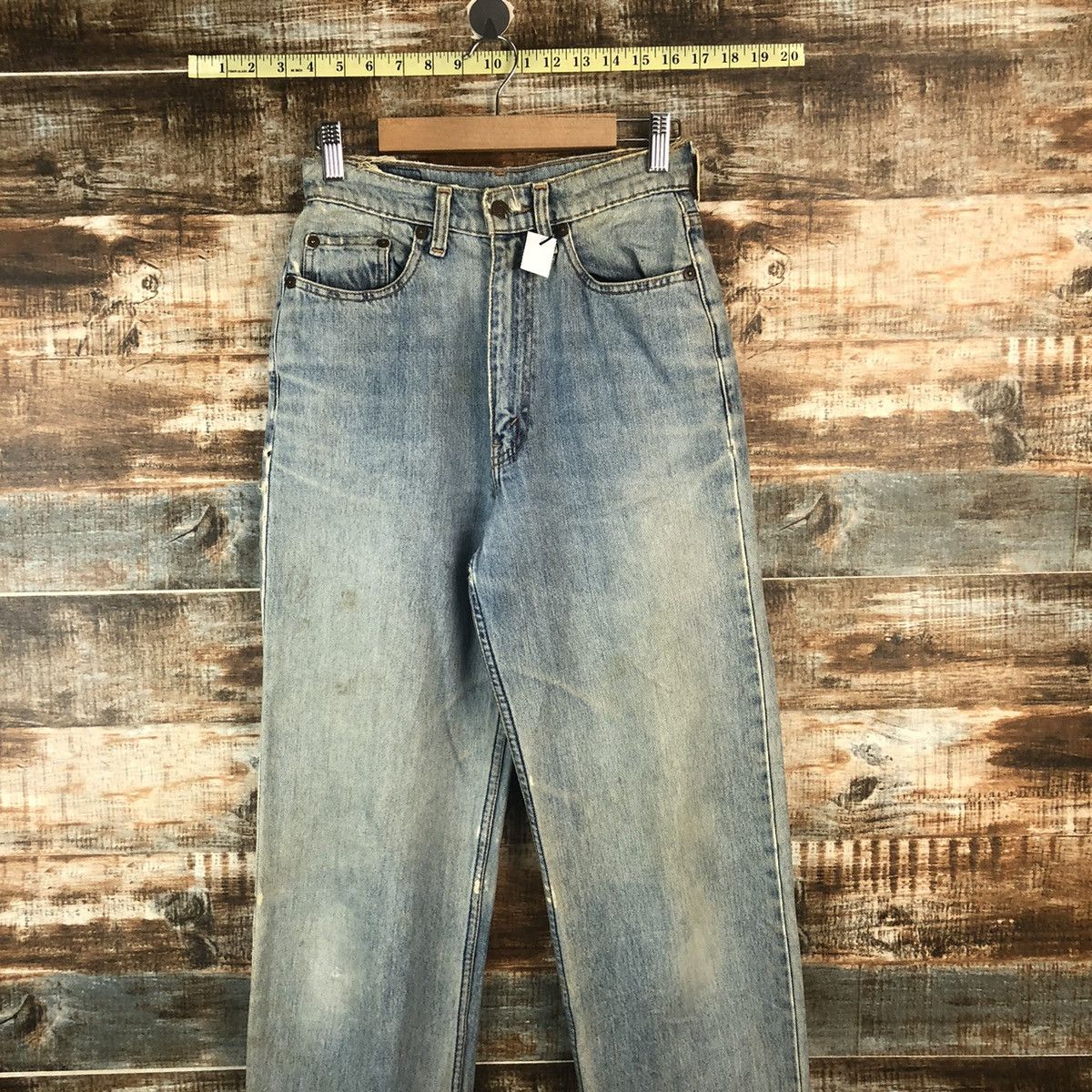 Levi's 509 Levis Blue Distressed ripped Denim Pants #A2102 Size US 28 / EU 44 - 2 Thumbnail