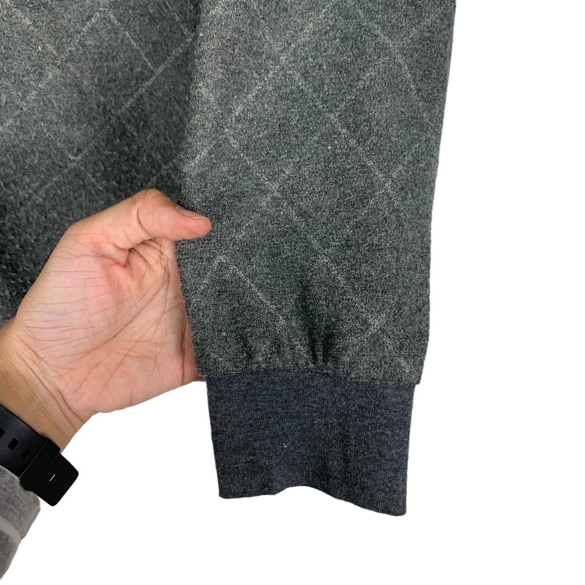 Gianni Valentino GIANNI VALENTINO Checked Long Sleeve Polo Shirt #1165-C53 Size US M / EU 48-50 / 2 - 10 Thumbnail
