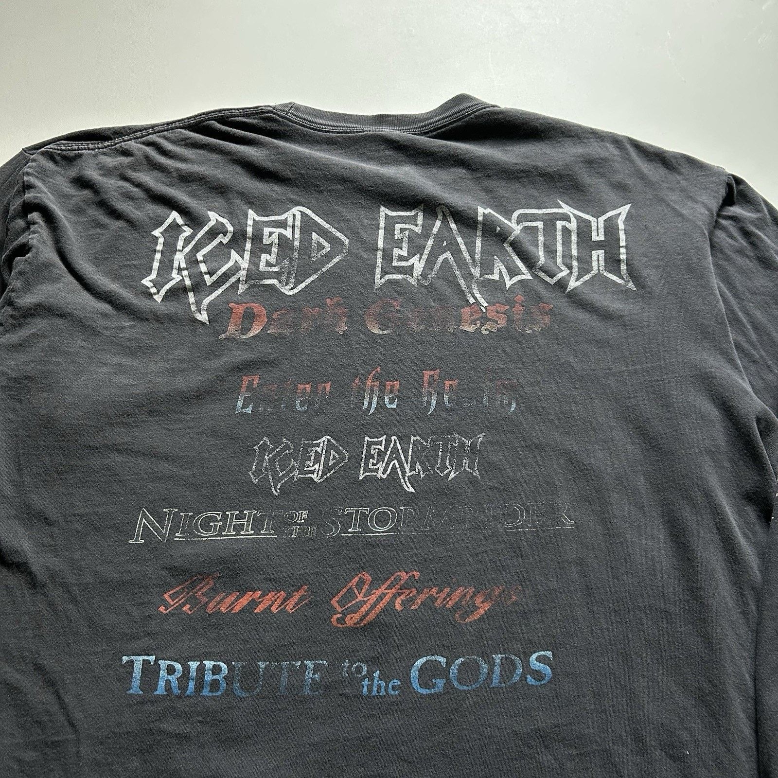 Band Tees Vintage Iced Earth T Shirt XL Boxy Long Sleeve Dark Genesis Size US XL / EU 56 / 4 - 11 Thumbnail
