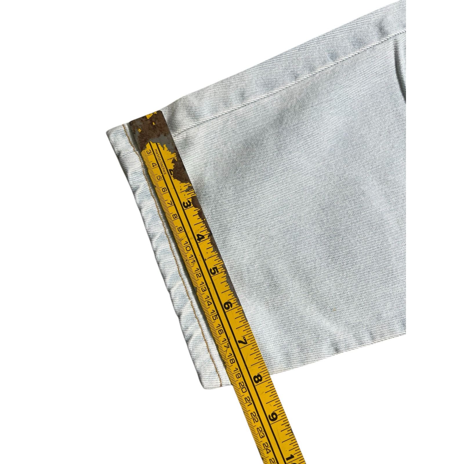 Vintage Vintage 90s Badge Denim Jeans Light Wash 38 Brazil 35x31.5 Size US 38 / EU 54 - 8 Thumbnail