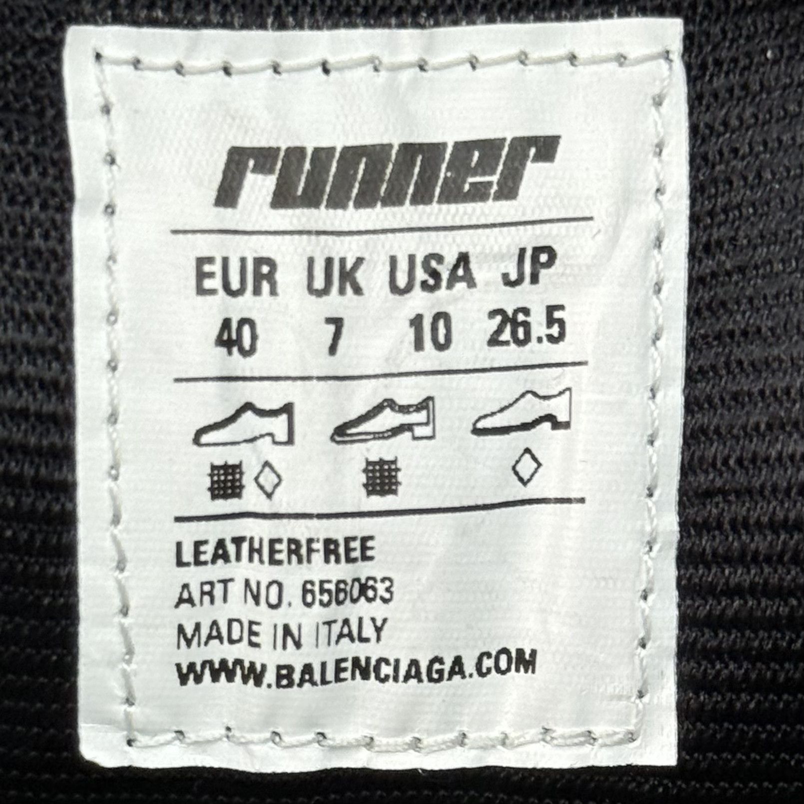 Balenciaga Balenciaga Runner Black/Black Size US 7.5 / EU 40-41 - 7 Thumbnail
