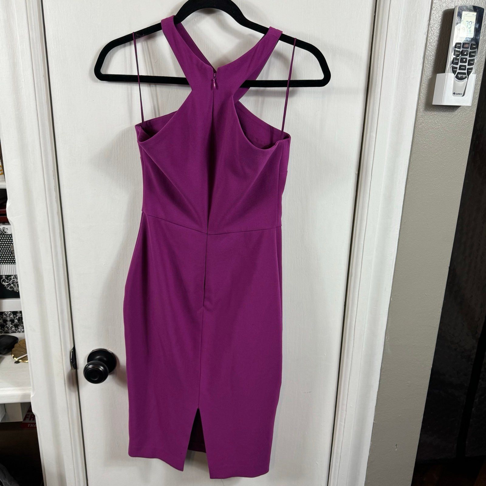 LIKELY Likely Carolyn Dress purple Halter Neck Sleeveless Sheath K Size XS / US 0-2 / IT 36-38 - 5 Thumbnail