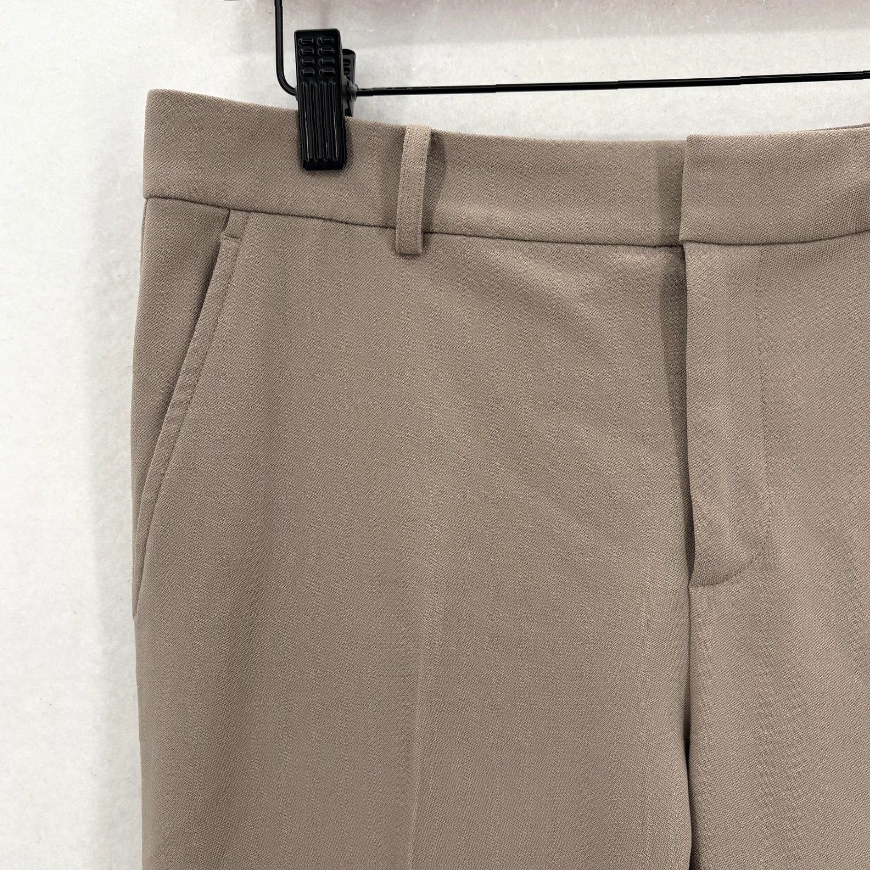 Ralph Lauren Ralph Lauren Purple Label Pants Womens 4 Beige Wool Blend Dress Trousers USA Business Women Slim Tapered Leg Pockets Hook & Eye Size 27" / US 4 / IT 40 - 3 Thumbnail