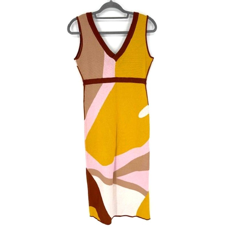 Sachin & Babi SACHIN + BABI “Malaina” Knit Sleeveless Bodycon Midi Dress Size M / US 6-8 / IT 42-44 - 4 Thumbnail