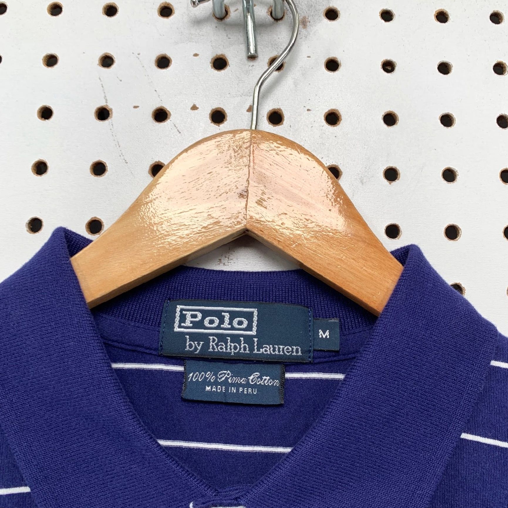 Polo Ralph Lauren Polo Ralph Lauren Shirt Men Medium Blue Stripe 100% Pima Cotton Lightweight Lightweight All Seasons Classic Polo Shirt Mens Blue Stripe 100% cotton Size US M / EU 48-50 / 2 - 4 Thumbnail